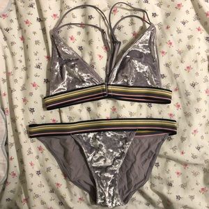 Victoria’s Secret Velvet Bra and Panty Set